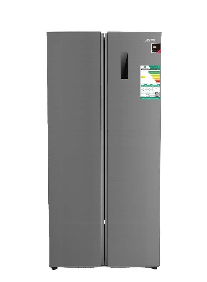 ARROW 429-Liter 15.2 Cubic Feet, Frost Free Double Door Refrigerator With Power Saving  Digital Control Panel Silver Colour RO-700SNS - Image 1